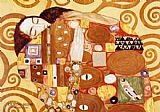 Gustav Klimt Fulfillment Stoclet Frieze painting